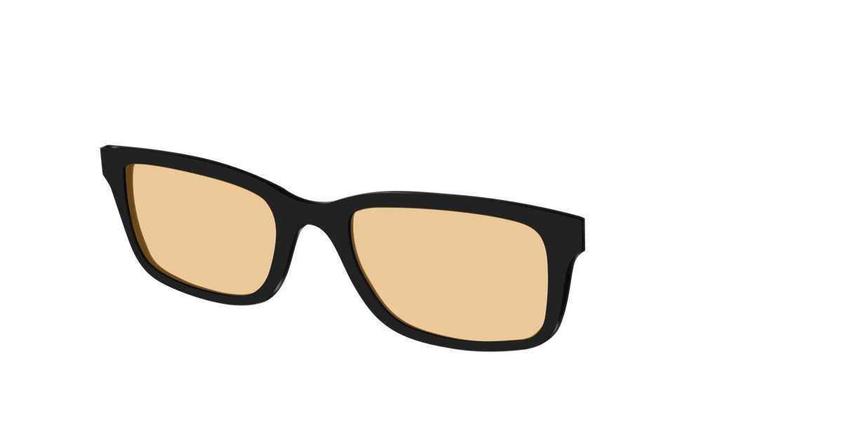 The Black With Umber Brown lens - Angle Top Image - Pair Eyewear