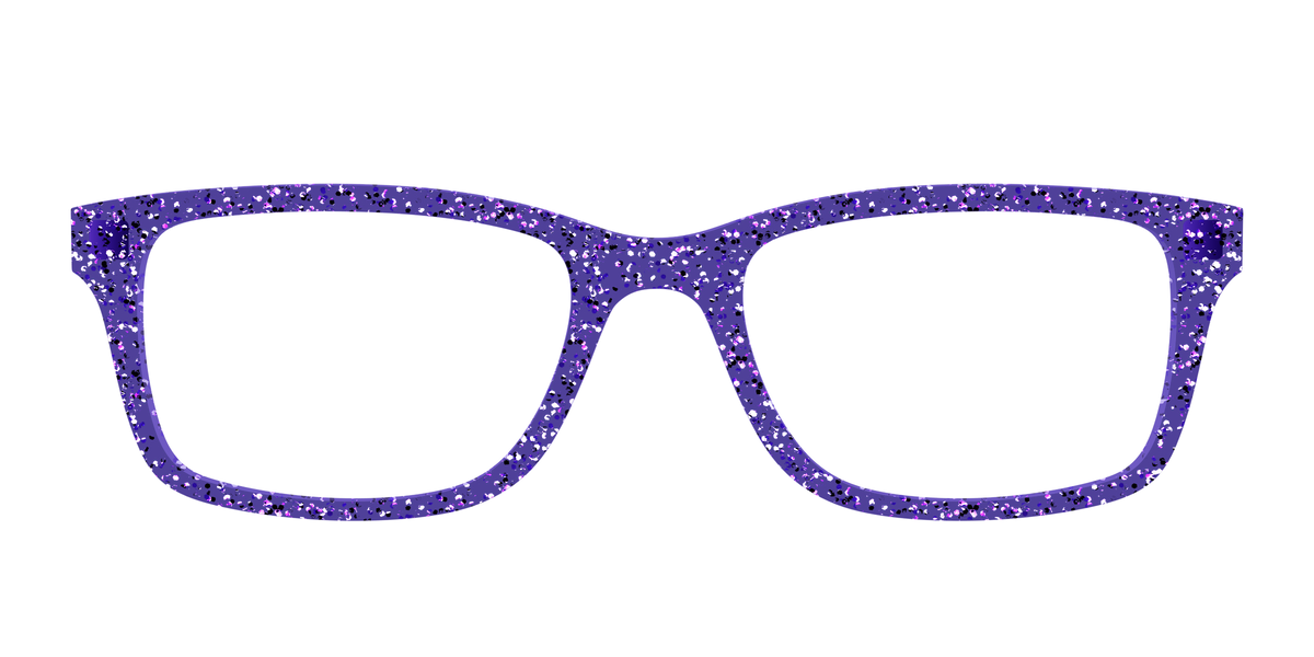 The Electric Purple Sparkle - Front Top Image - Pair Eyewear