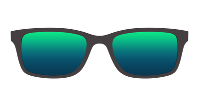 The Polarized Green Reflective Sun Top - Front Top Thumbnail - Pair Eyewear