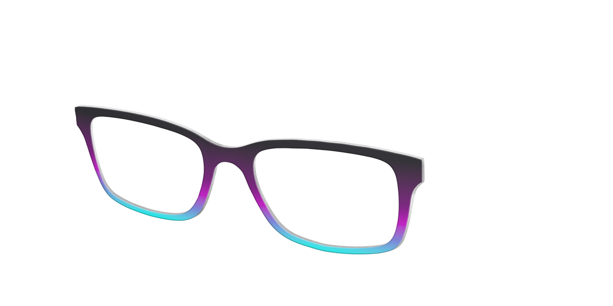 The Licorice to Seafoam Gradient - Angle Top Image - Pair Eyewear