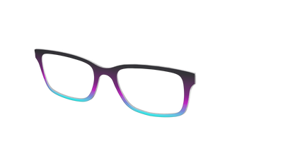 The Licorice to Seafoam Gradient - Angle Top Thumbnail - Pair Eyewear