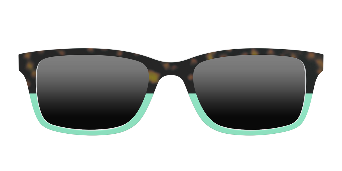 The Polarized Matcha Split Sun Top - Front Top Image - Pair Eyewear