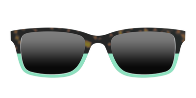 The Polarized Matcha Split Sun Top - Front Top Thumbnail - Pair Eyewear