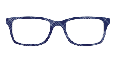 The Navy Twill Plaid - Front Top Thumbnail - Pair Eyewear