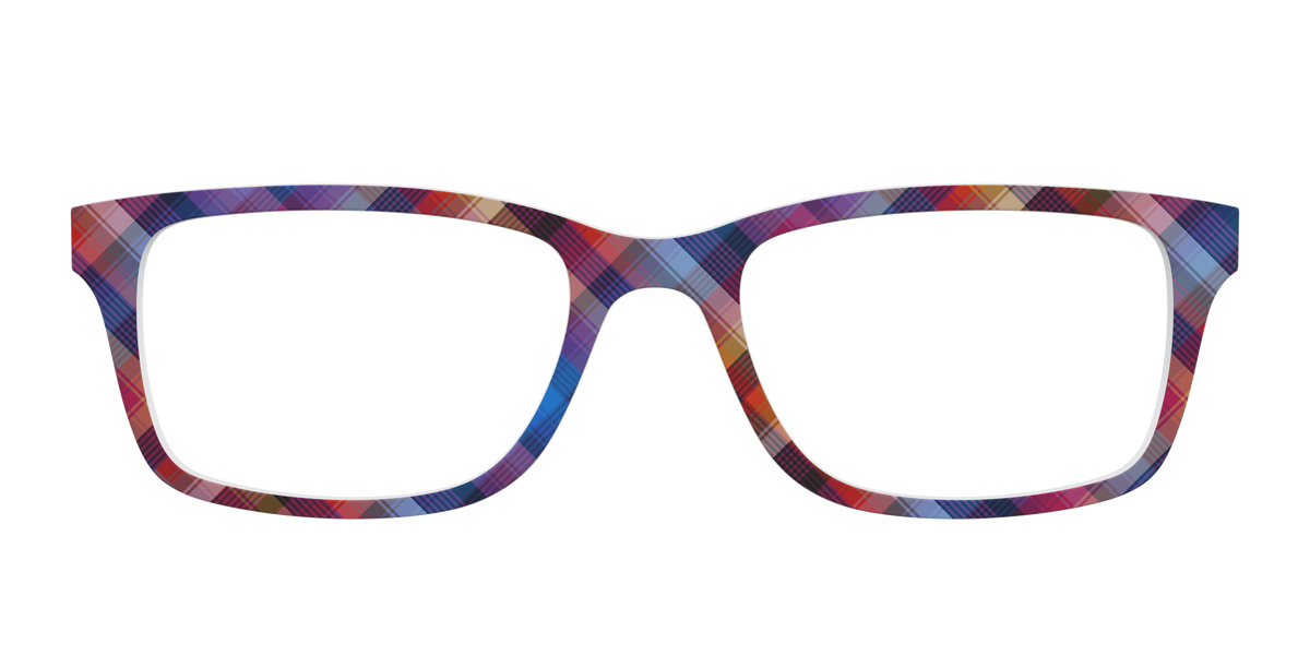 The Ombre Plaid - Front Top Image - Pair Eyewear