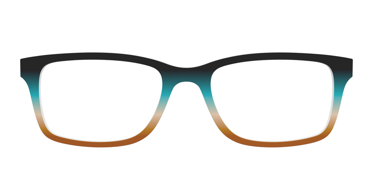 The Onyx to Rust Gradient - Front Top Image - Pair Eyewear