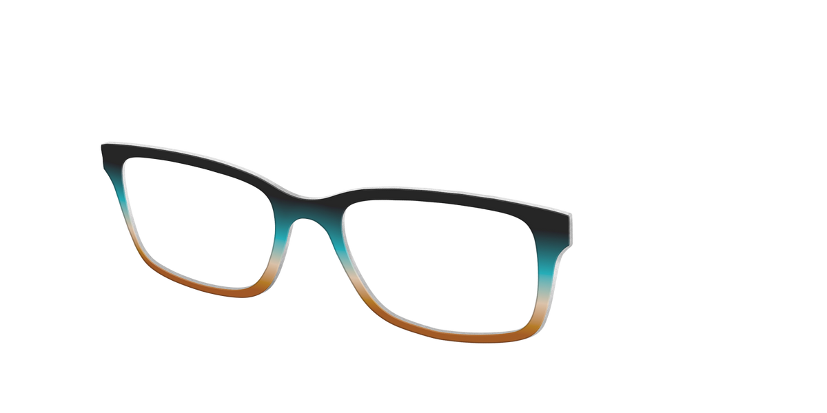 The Onyx to Rust Gradient - Angle Top Image - Pair Eyewear