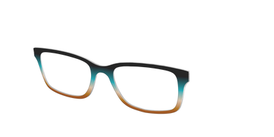 The Onyx to Rust Gradient - Angle Top Thumbnail - Pair Eyewear
