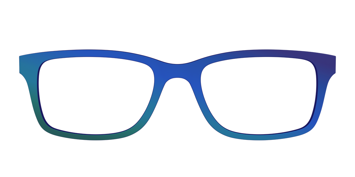 The Peacock Ombre - Front Top Image - Pair Eyewear