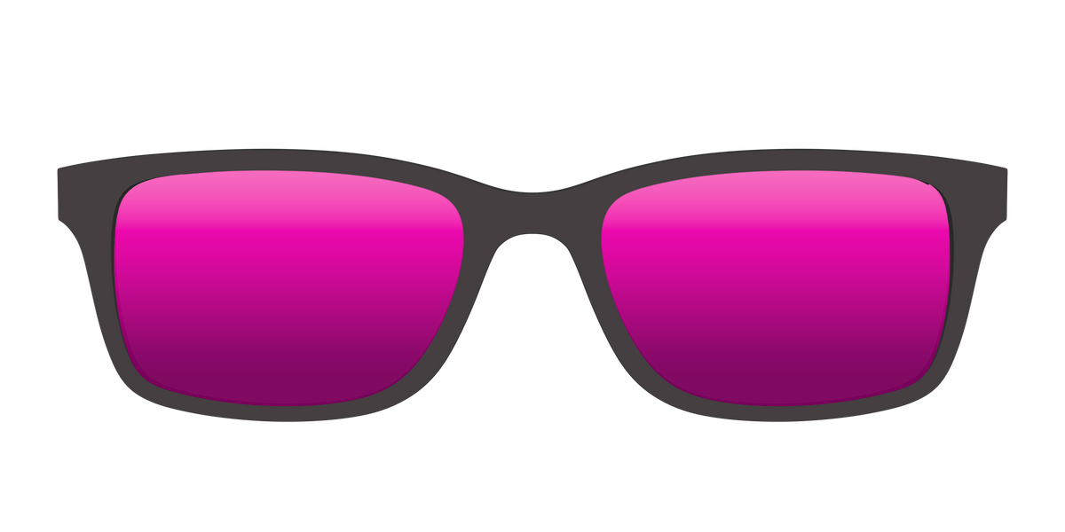 The Polarized Pink Reflective Sun Top - Front Top Image - Pair Eyewear