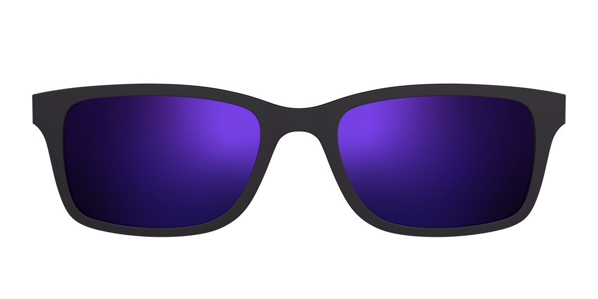 The Polarized Purple Reflective Sun Top - Front Top Image - Pair Eyewear