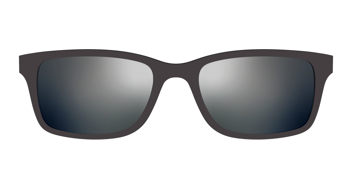 The Polarized Silver Reflective Sun Top - Front Top Image - Pair Eyewear