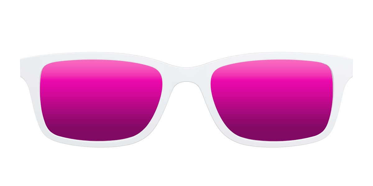 The Polarized White Sun Top - Front Top Image - Pair Eyewear