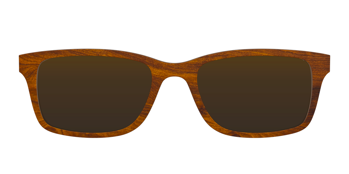 The Polarized Woodgrain Sun Top - Front Top Image - Pair Eyewear