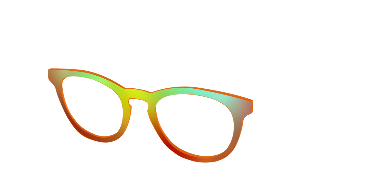 The Apricot Ombre - Angle Top Image - Pair Eyewear