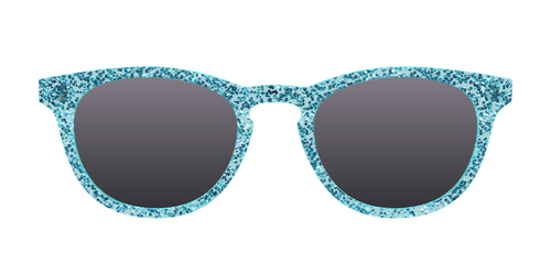 The Polarized Aquamarine Sparkle Sun Top - Pair Eyewear