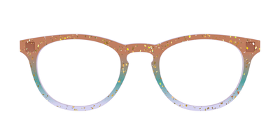 The Autumnal Gradient Crystal with Gold Flakes - Front Top Thumbnail - Pair Eyewear