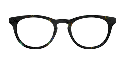 The Black Shimmer Scrolls - Front Top Thumbnail - Pair Eyewear