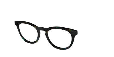 The Black Shimmer Scrolls - Angle Top Thumbnail - Pair Eyewear