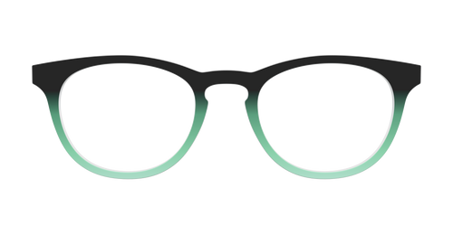 The Black to Spearmint Gradient - Pair Eyewear