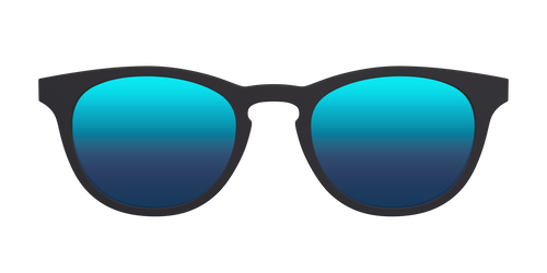 The Polarized Blue Reflective Sun Top - Pair Eyewear