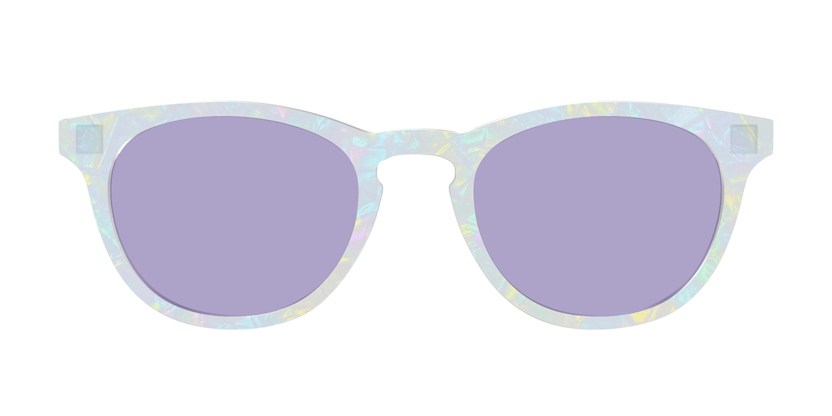 The Dazzling Opal with Celestial Purple Lens - Front Top Image - Pair Eyewear