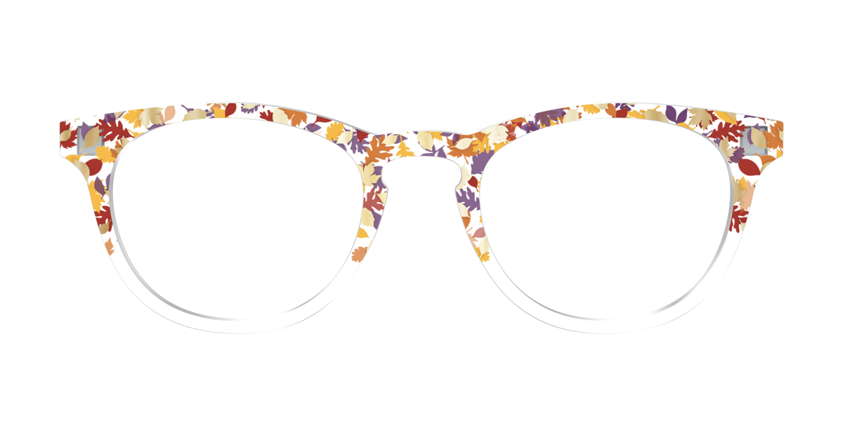 The Fallen Leaves Confetti Crystal - Front Top Image - Pair Eyewear