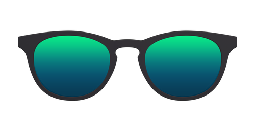 The Polarized Green Reflective Sun Top - Pair Eyewear