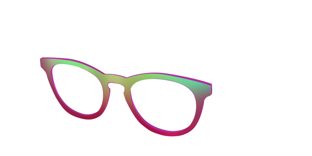 The Guava Ombre - Angle Top Image - Pair Eyewear