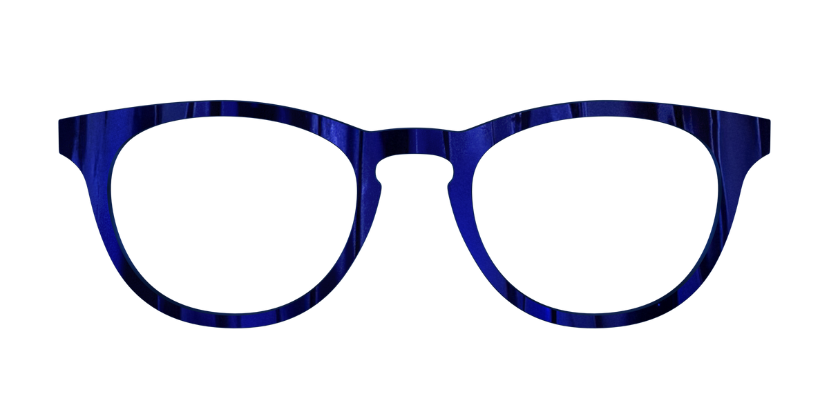 The Indigo Moire Stripes - Front Top Image - Pair Eyewear