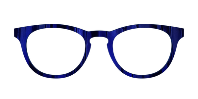 The Indigo Moire Stripes - Front Top Thumbnail - Pair Eyewear