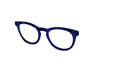 The Indigo Moire Stripes - Angle Top Thumbnail - Pair Eyewear