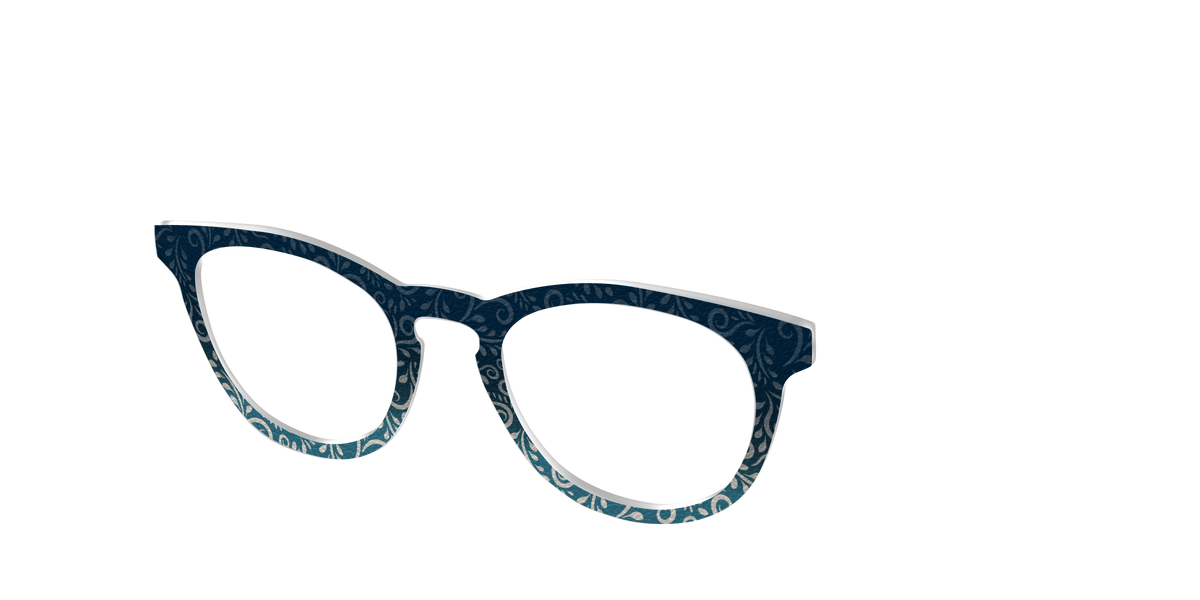 The Leather Leafwork - Angle Top Image - Pair Eyewear