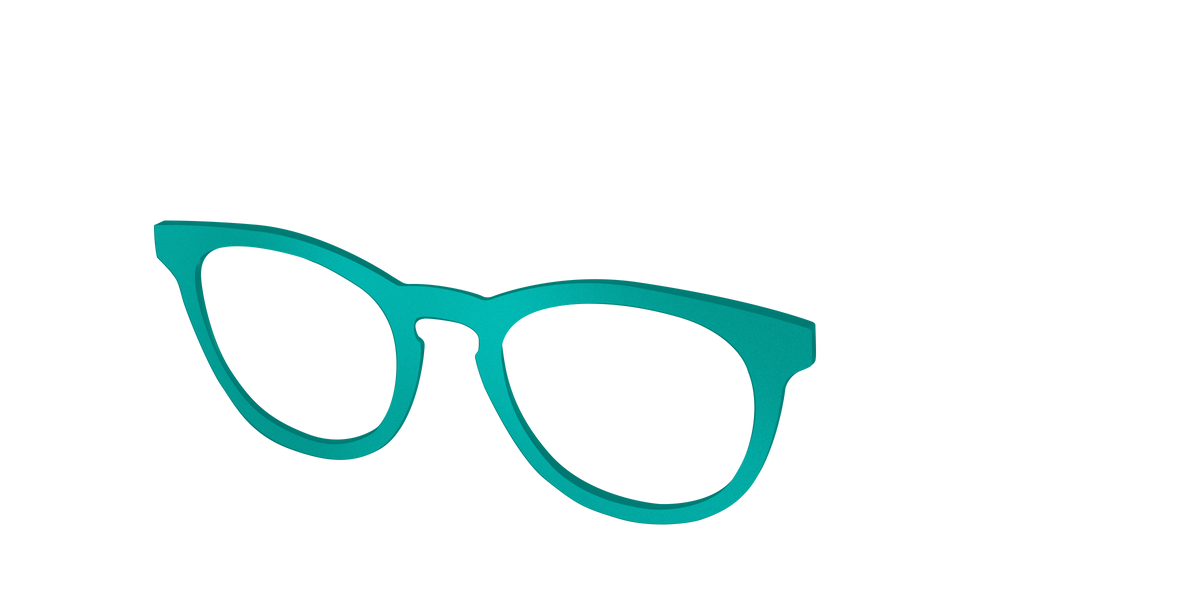 The Matte Jade - Angle Top Image - Pair Eyewear