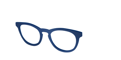 The Matte Navy - Angle Top Thumbnail - Pair Eyewear