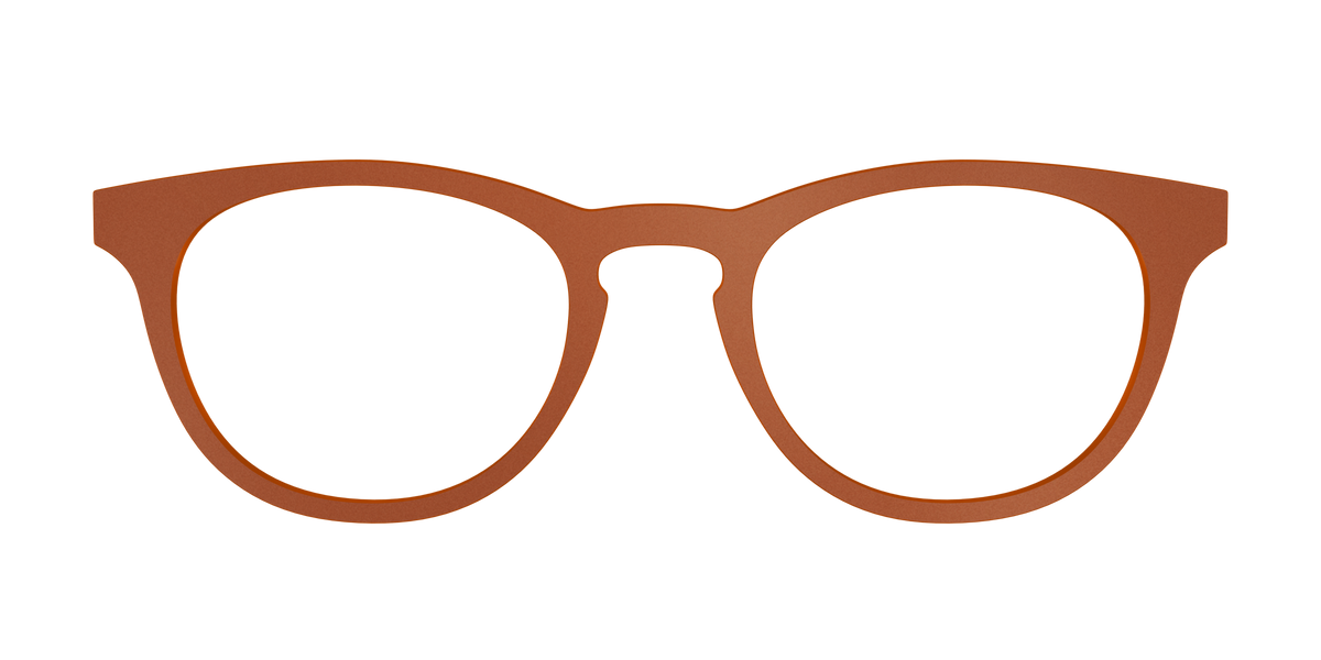 The Matte Sienna - Front Top Image - Pair Eyewear