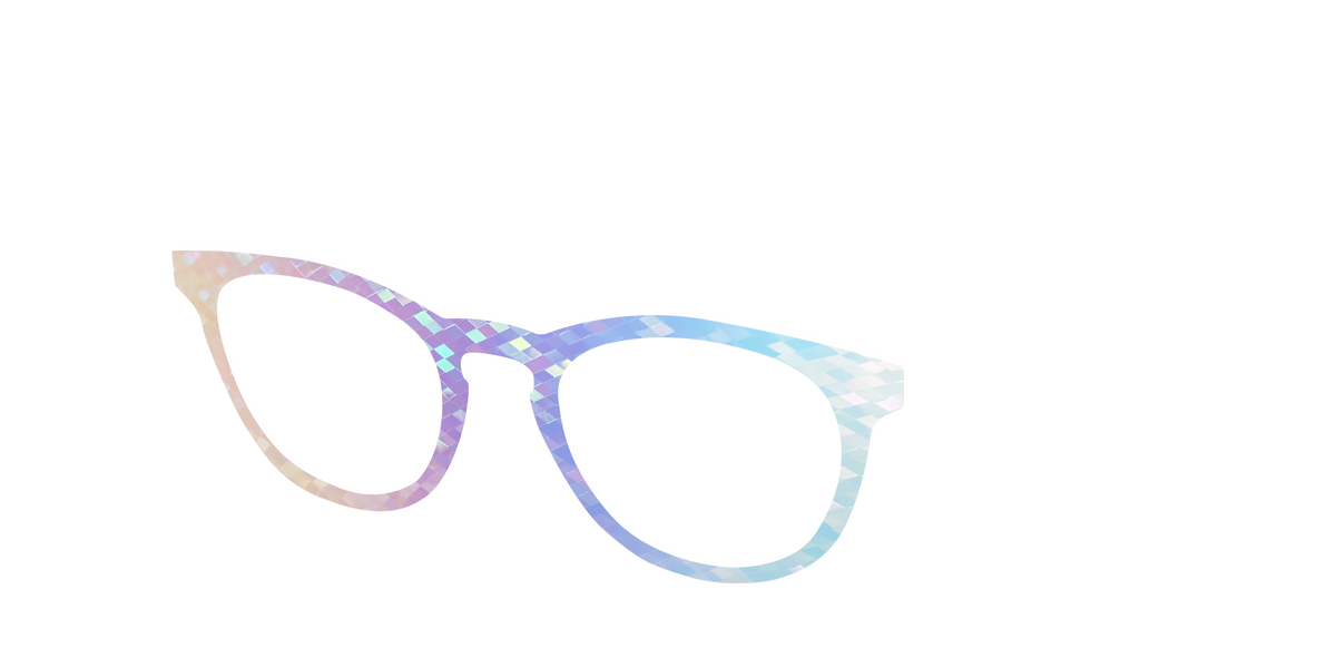 The Pastel Rainbow Prisms - Angle Top Image - Pair Eyewear