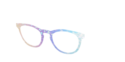 The Pastel Rainbow Prisms - Angle Top Thumbnail - Pair Eyewear