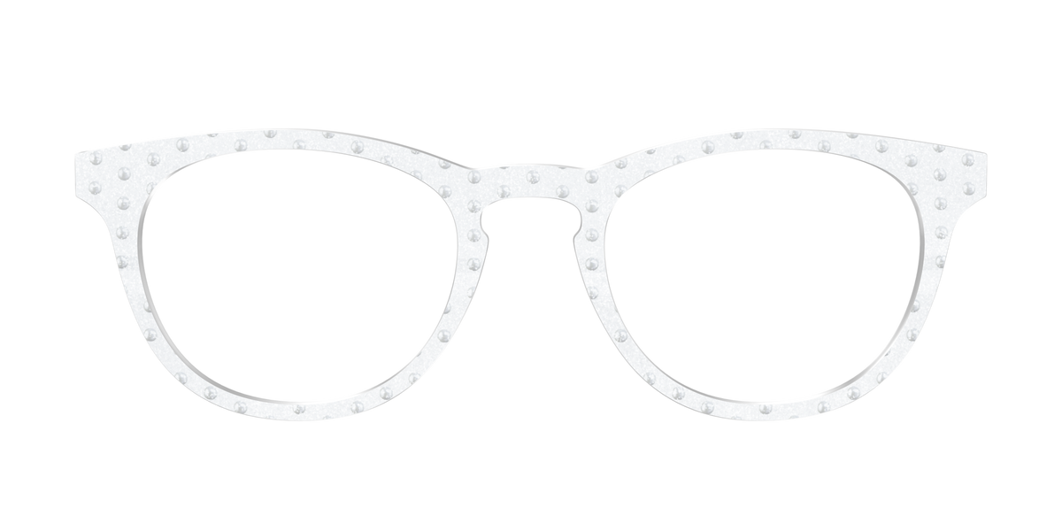 The Pearl Shimmer Polka Dots - Front Top Image - Pair Eyewear