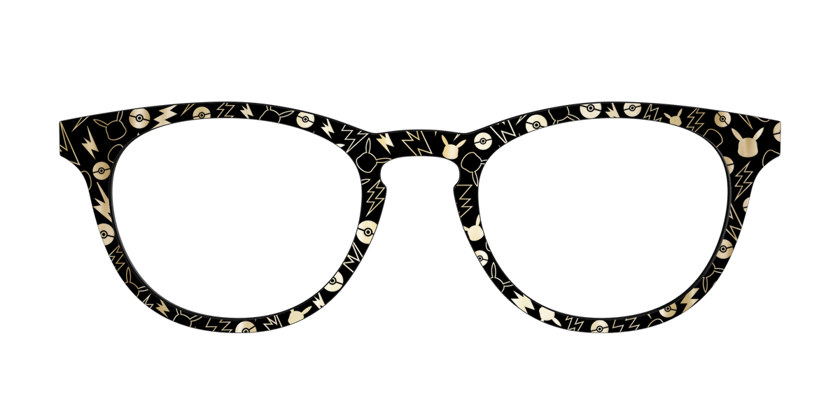 The Pikachu with Gold Foil - Front Top Image - Pair Eyewear