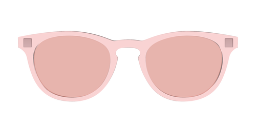 The Pink Crystal With Coral Pink lens - Pair Eyewear