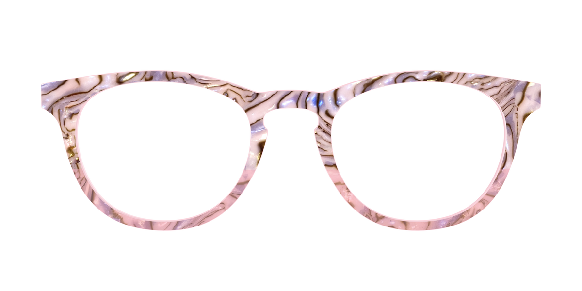 The Pink Conch Shell Pearl Crystal Split - Front Top Image - Pair Eyewear