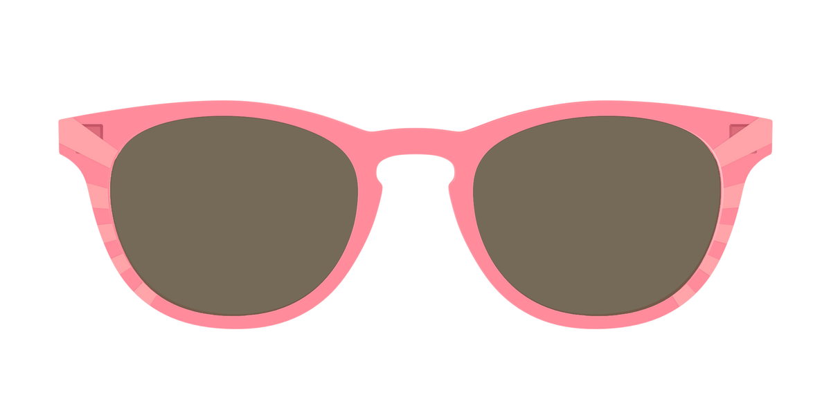 The Polarized Fruit Punch Sunburst Sun Top - Front Top Image - Pair Eyewear