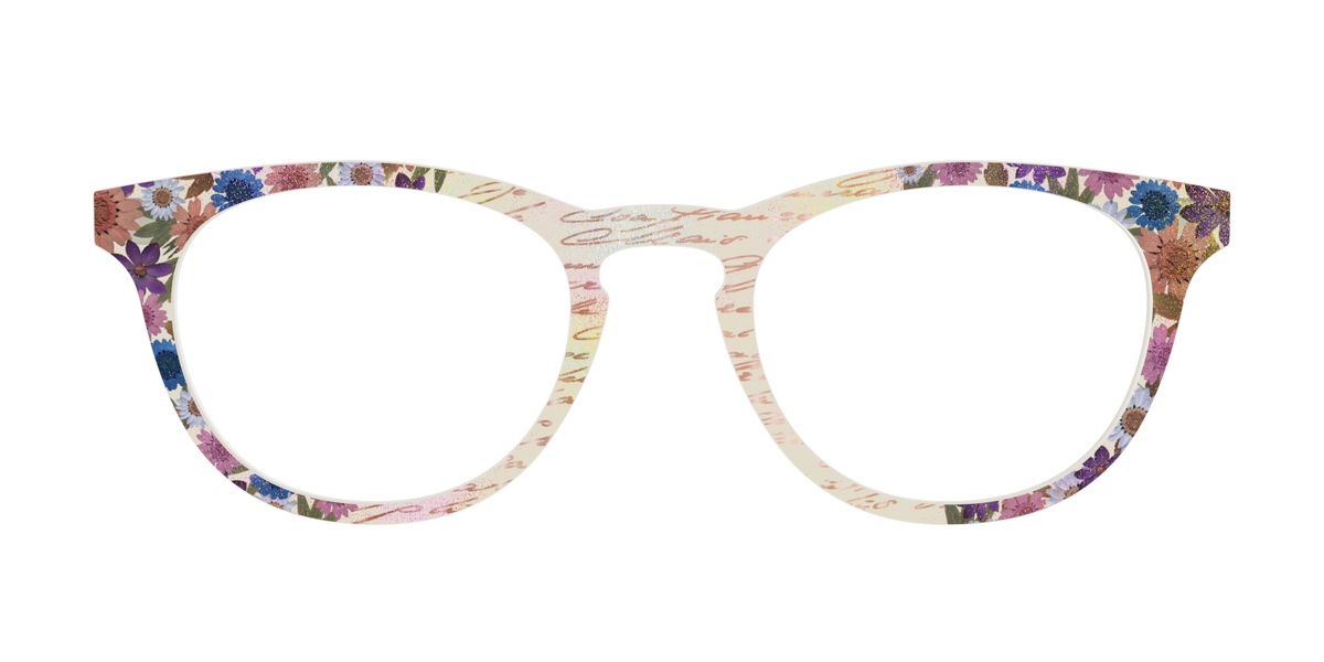 The Pressed Flowers with Foil Crystal - Front Top Image - Pair Eyewear
