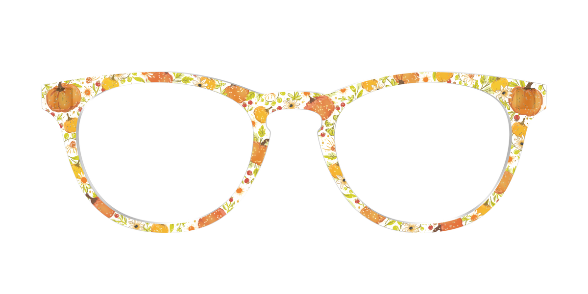 The Pumpkin Patch Crystal with Glitter - Front Top Image - Pair Eyewear