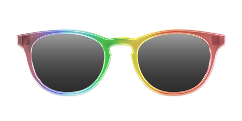 The Polarized Rainbow Gradient Sun Top - Pair Eyewear