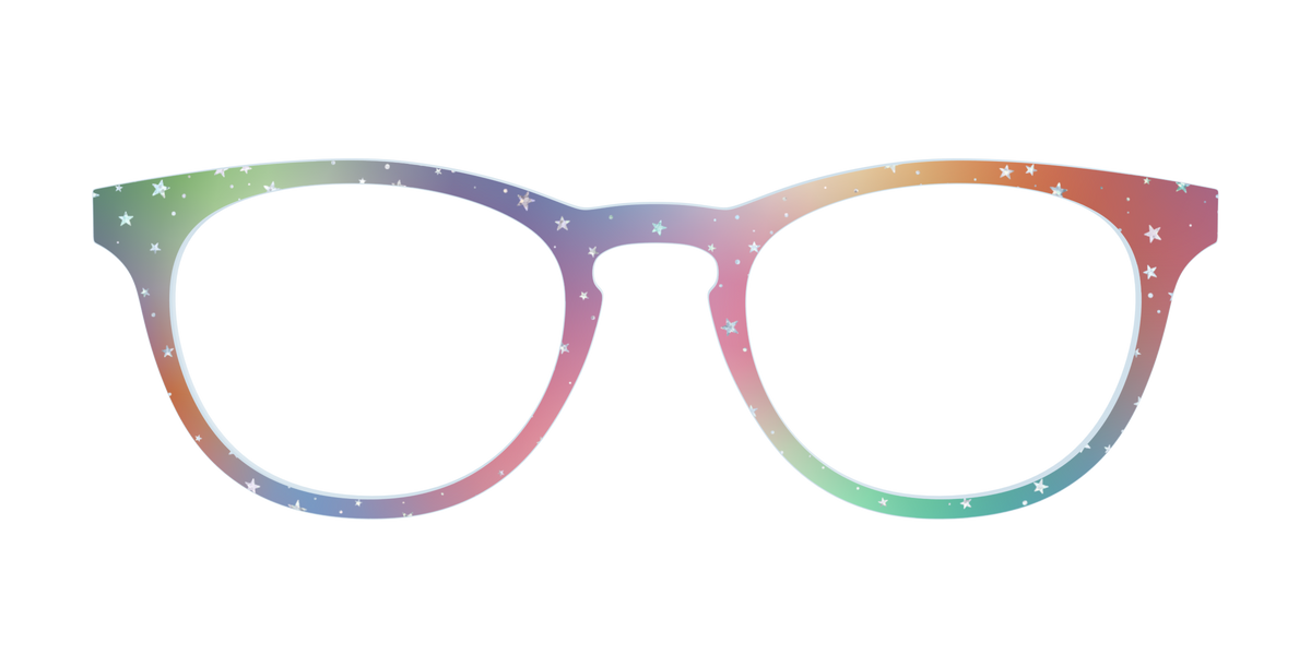 The Rainbow Holographic Celestial - Front Top Image - Pair Eyewear
