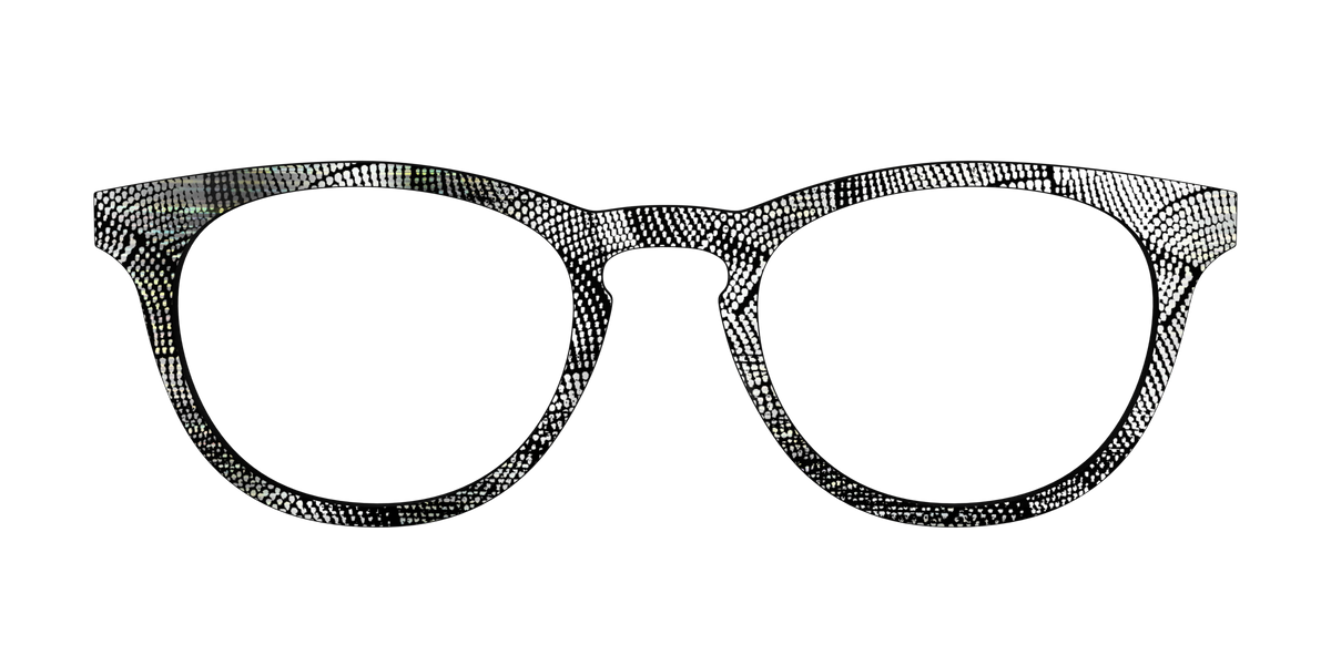 The Silver Iridescent Soundwaves - Front Top Image - Pair Eyewear