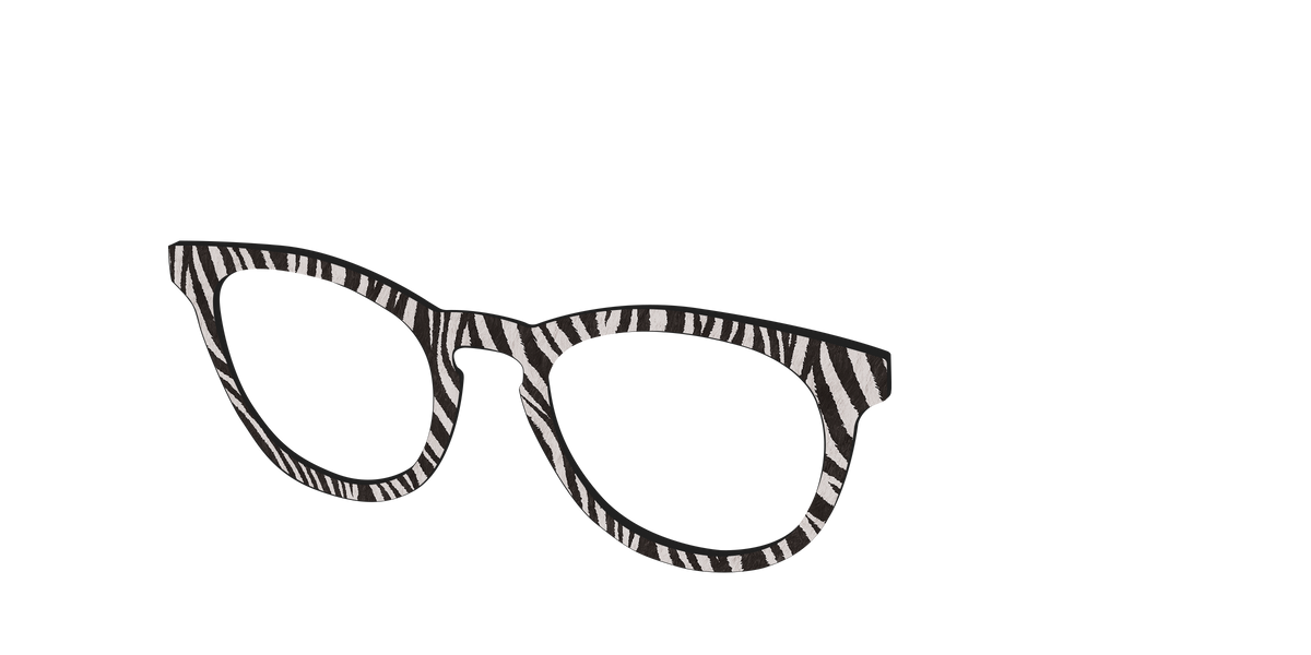 The Zebra Stripes - Angle Top Image - Pair Eyewear