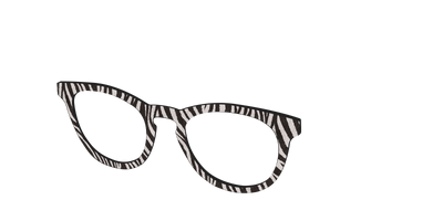 The Zebra Stripes - Angle Top Thumbnail - Pair Eyewear